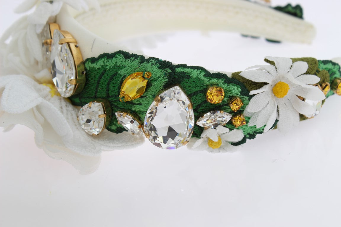 Dolce &amp; Gabbana Sunflower Crystal Luxury Headband