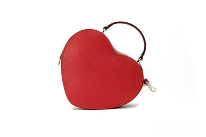 Love Shack Candied Cherry Saffiano Top Handle Heart Crossbody Torebka Czerwona