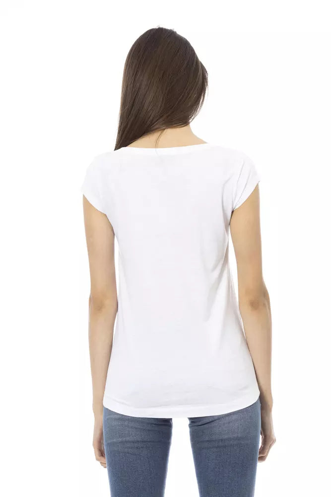 Trussardi Action White Cotton Women Top