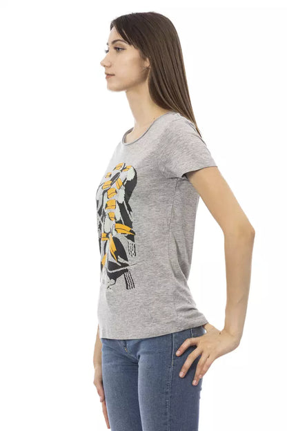 Trussardi Action Gray Cotton Women Top