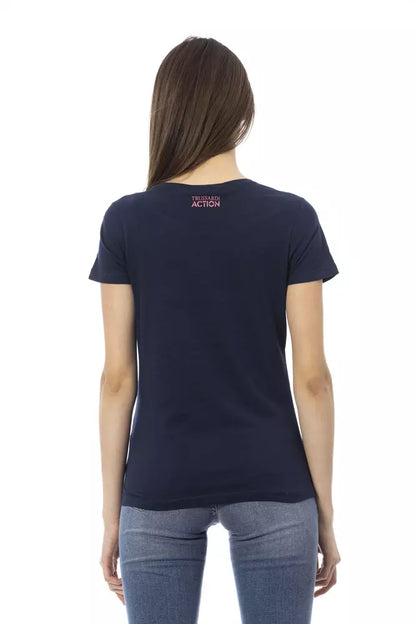 Trussardi Action Blue Cotton Women Top