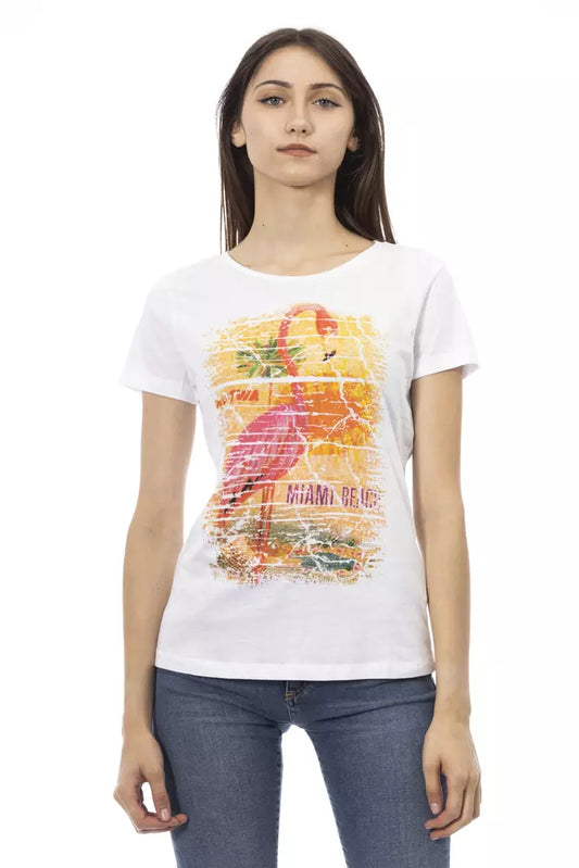 Trussardi Action White Cotton Women Top