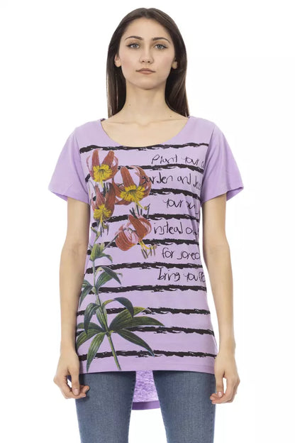 Trussardi Action Purple Cotton Women Top