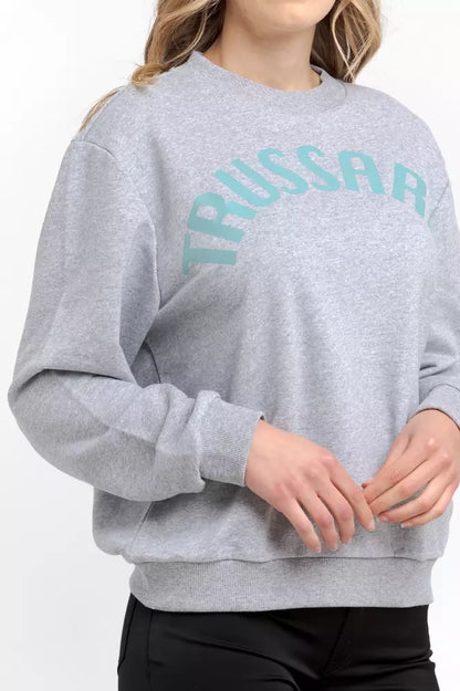 Sweter damski Trussardi Gray Cotton