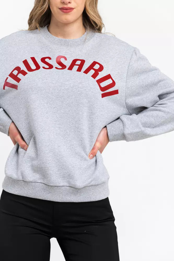 Sweter damski Trussardi Gray Cotton