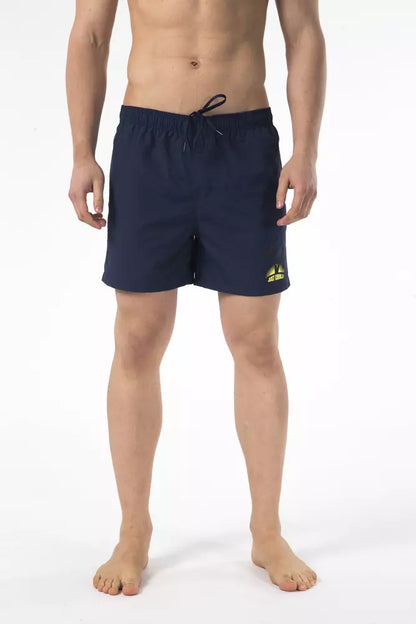 Just Cavalli Blue Nylon Men's Swim Short