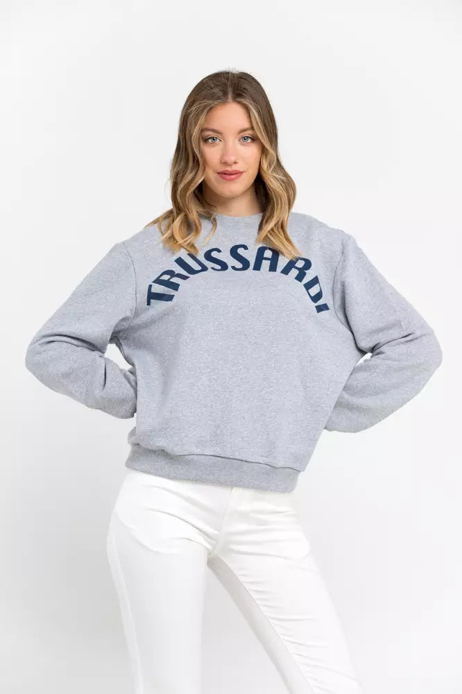 Sweter damski Trussardi Gray Cotton