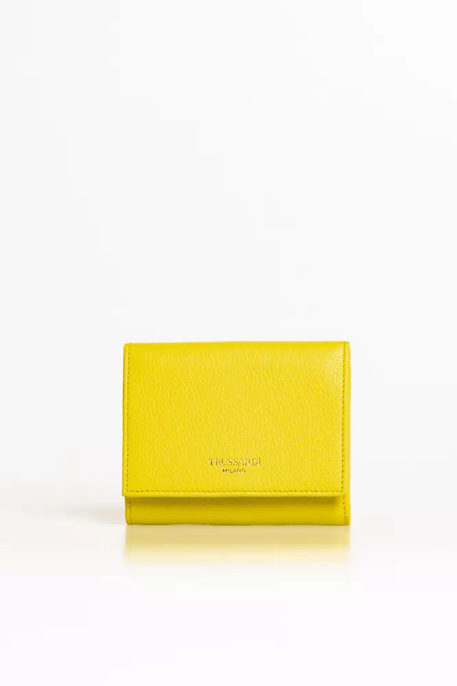 Portfel damski Trussardi Yellow Leather