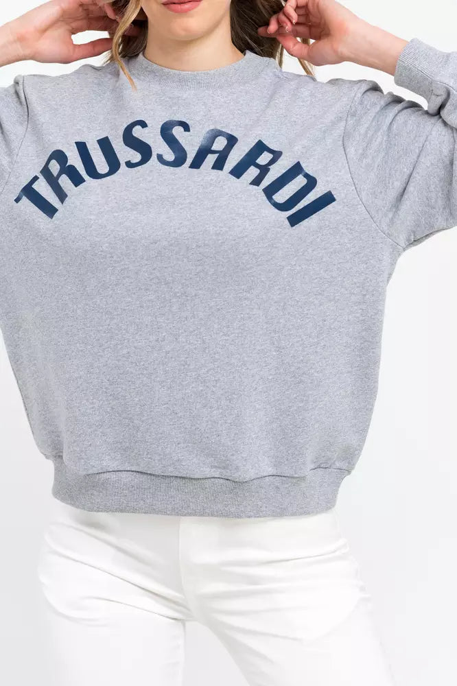 Sweter damski Trussardi Gray Cotton