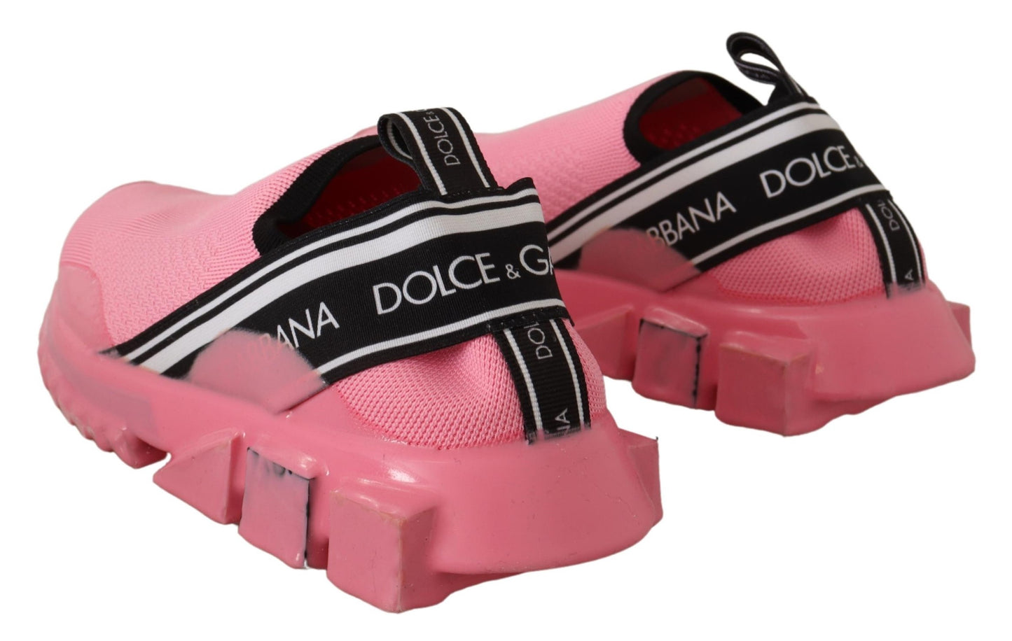 Dolce & Gabbana Chic Pink Sorrento Slip-On Sneakers