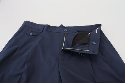 Eleganckie niebieskie szorty chino