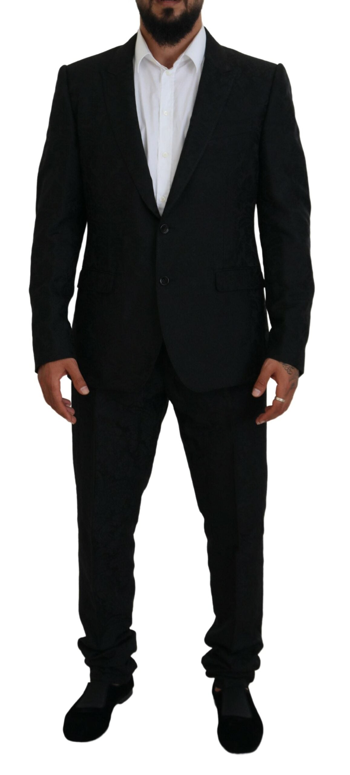 Czarny garnitur Martini Slim Fit Designer