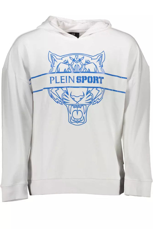 Plein Sport White Cotton Men Sweater