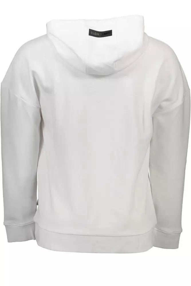 Plein Sport White Cotton Men Sweater