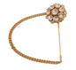 Dolce & Gabbana Exquisite Crystal-Embellished Gold Brooch