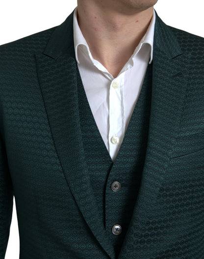 Garnitur 3-częściowy Emerald Elegance Slim Fit