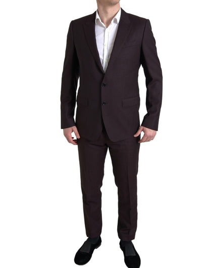 Maroon Martini Slim Fit 2-częściowy garnitur