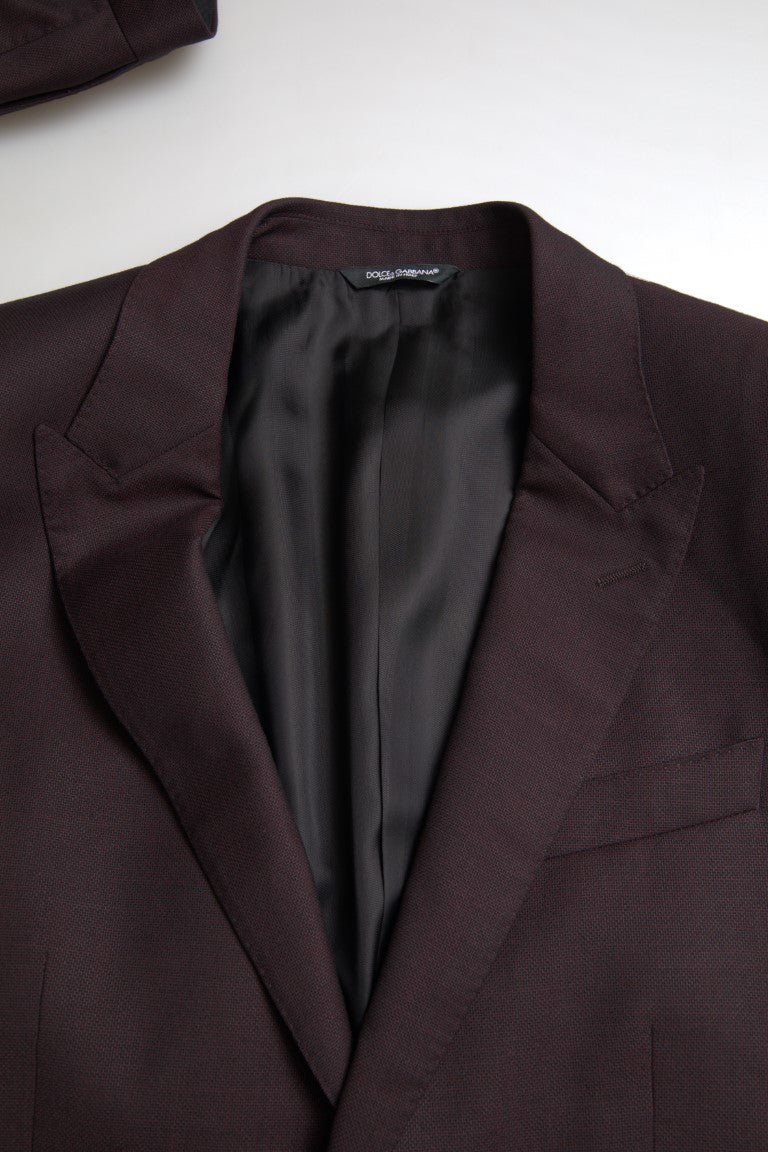 Maroon Martini Slim Fit 2-częściowy garnitur