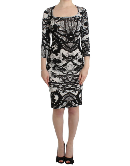 Cavalli Elegancka sukienka z nadrukiem Jersey Sheath