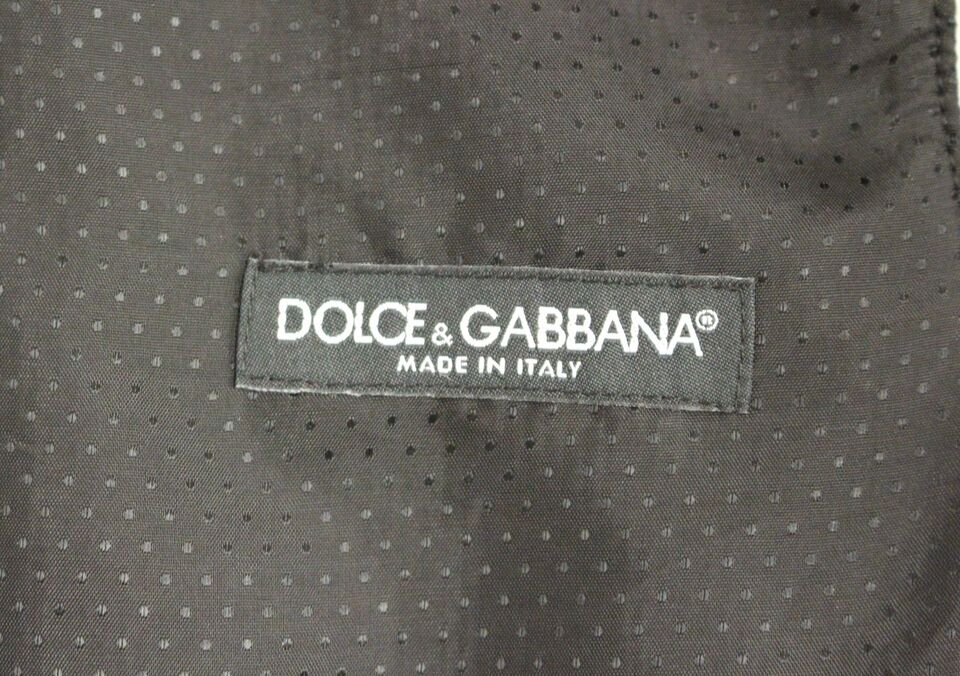 Dolce &amp; Gabbana Elegancka szara sukienka z mieszanki wełny