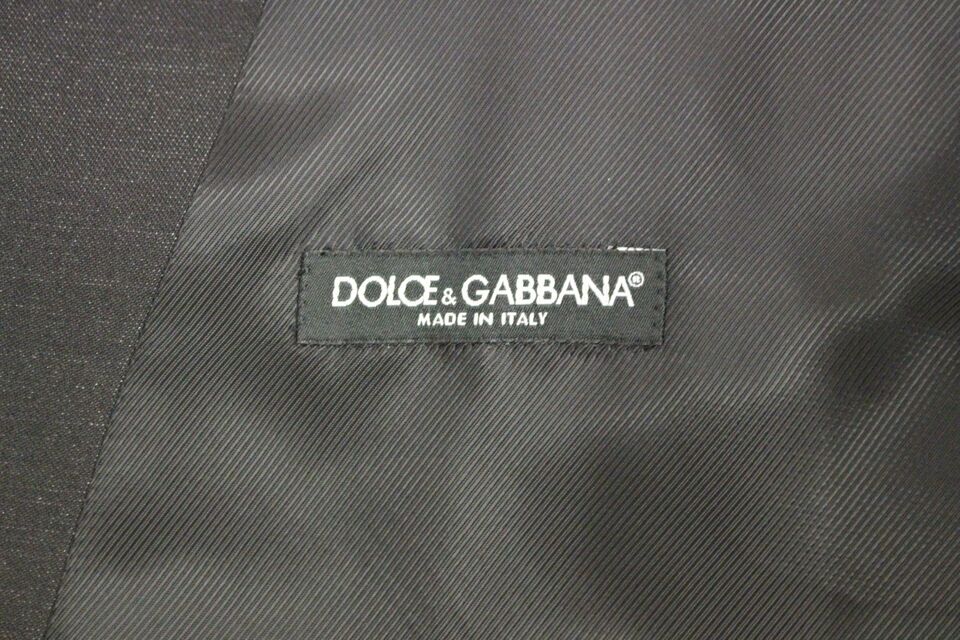 Dolce &amp; Gabbana Elegancka szara sukienka z mieszanki wełny