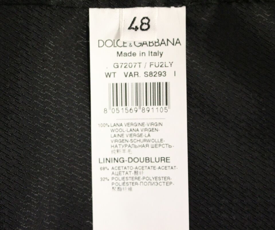 Dolce &amp; Gabbana Elegancka Szara Wełniana Sukienka Kamizelka