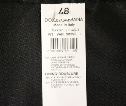 Dolce &amp; Gabbana Elegancka Szara Wełniana Sukienka Kamizelka