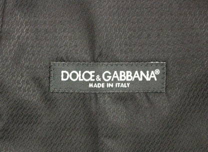 Dolce &amp; Gabbana Elegancka Szara Wełniana Sukienka Kamizelka