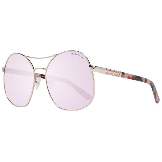 Marciano by Guess Różowe Złote Okulary Przeciwsłoneczne Damskie