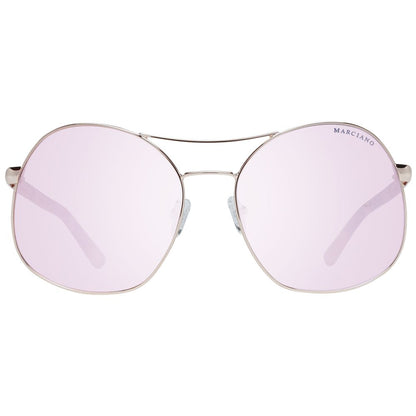 Marciano by Guess Różowe Złote Okulary Przeciwsłoneczne Damskie