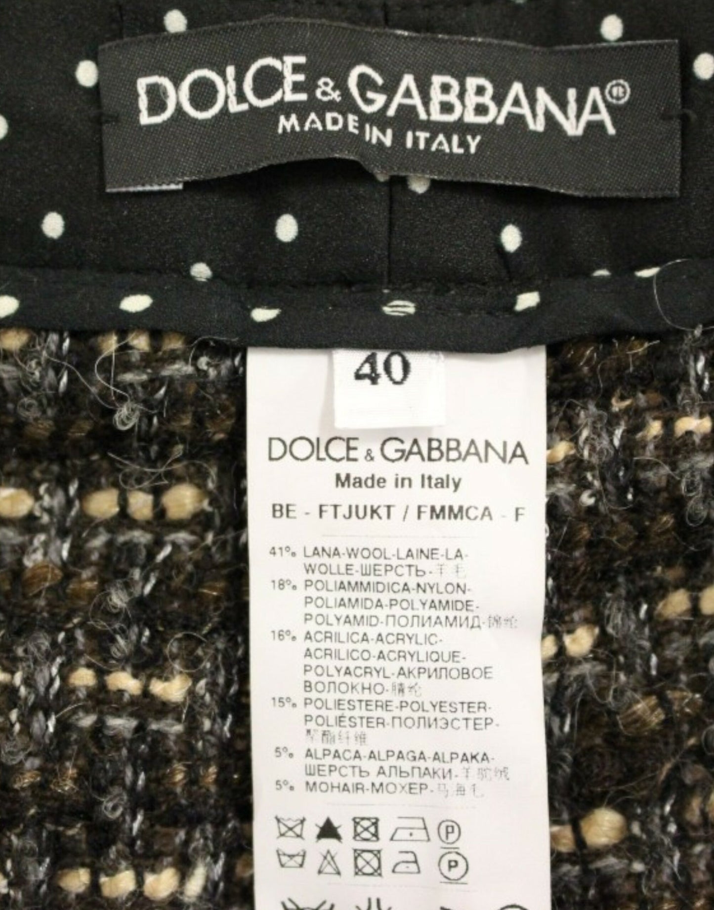 Dolce &amp; Gabbana Eleganckie wielokolorowe szorty z mieszanki wełny