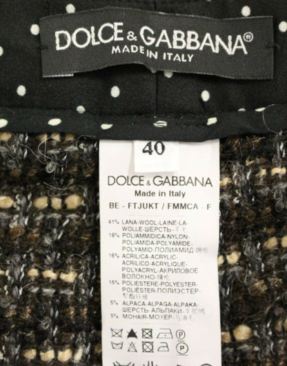 Dolce &amp; Gabbana Eleganckie wielokolorowe szorty z mieszanki wełny