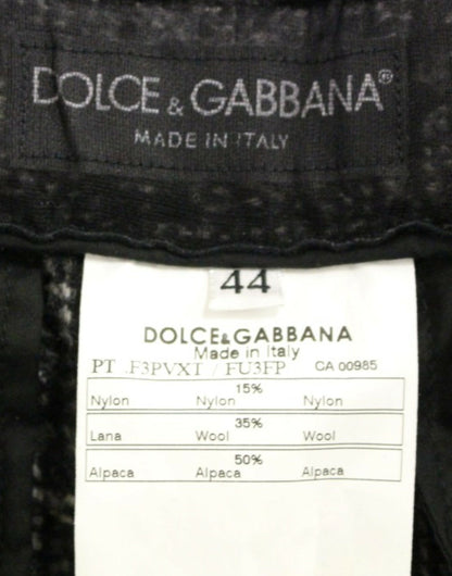 Dolce &amp; Gabbana Eleganckie Szorty Z Mieszanki Szarej Alpaki