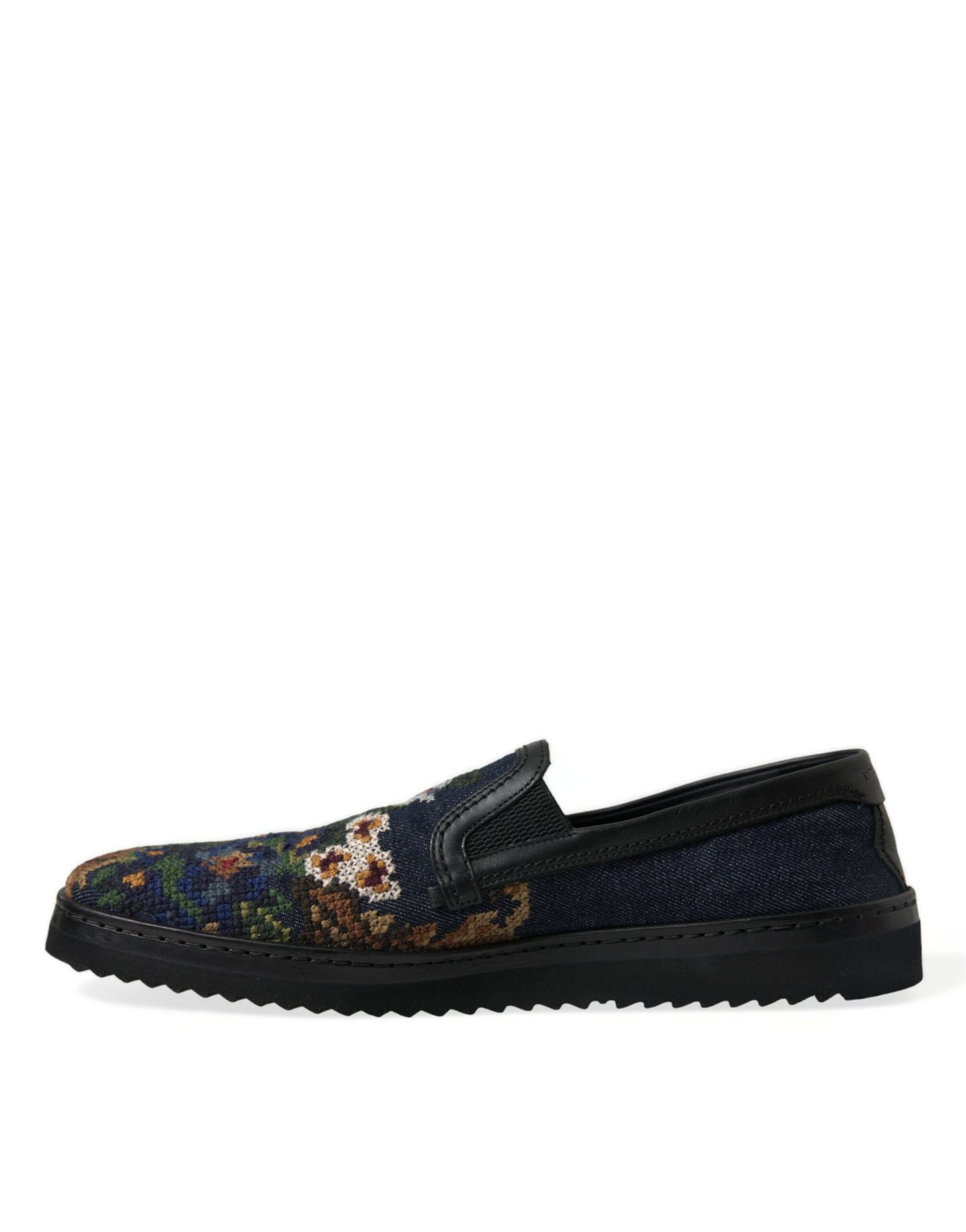 Dolce & Gabbana Elegant Multicolor Floral Loafers