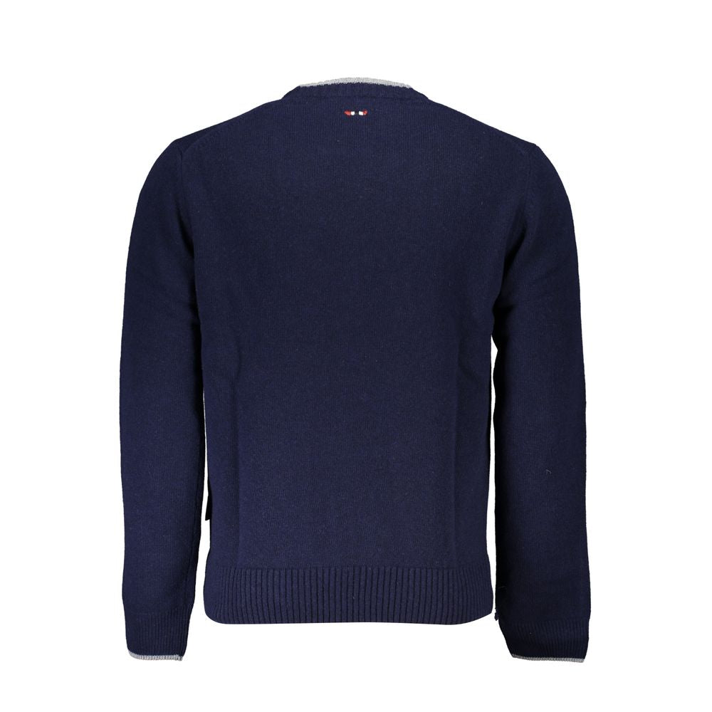 Napapijri Blue Fabric Men Sweater