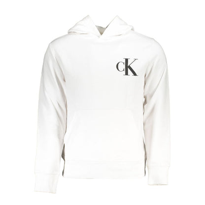 Calvin Klein Elevated Fleece Hooded Sweatshirt in White