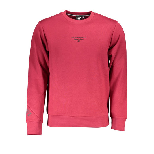 U.S. Grand Polo Chic Pink Fleece Crew Neck Sweatshirt