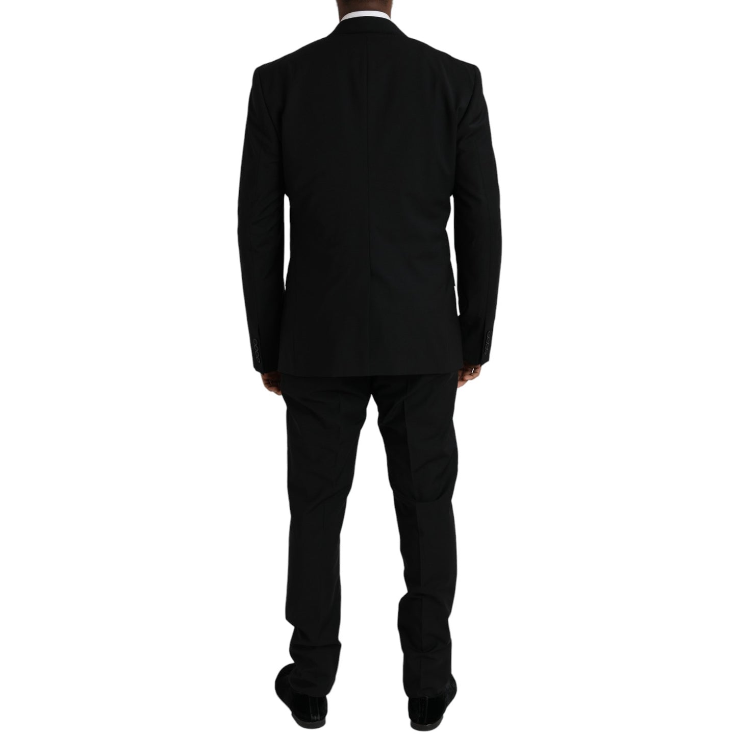 Dolce & Gabbana Black Polyester STAFF Formal 3 Piece Suit