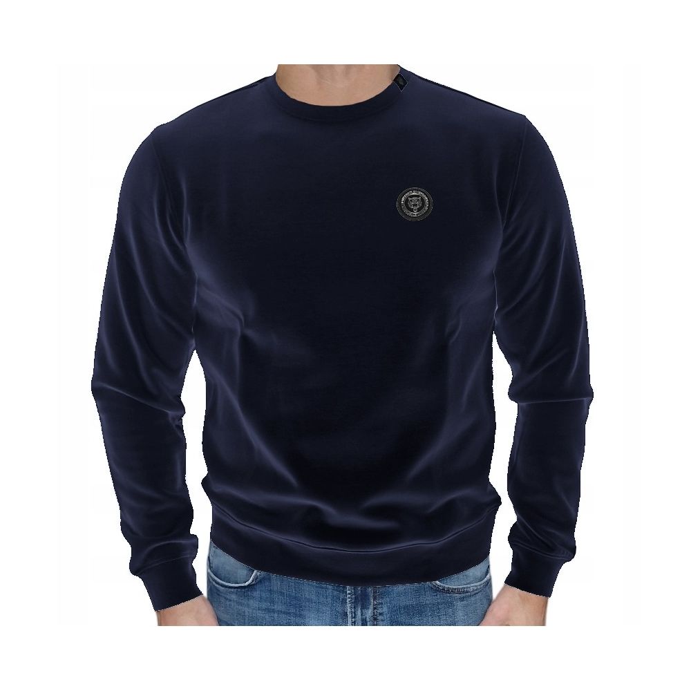 Plein Sport Blue Cotton Men's Sweater