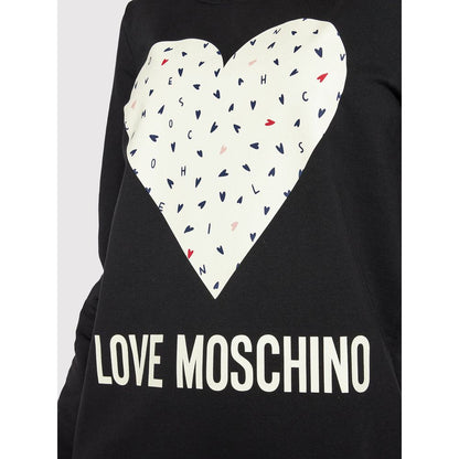 Elegancka niebieska bawełniana sukienka Love Moschino