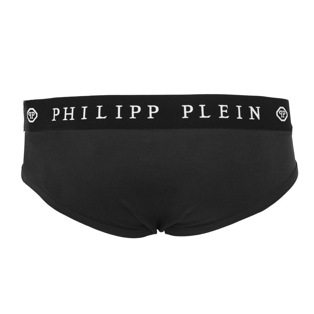 Philipp Plein Czarne bawełniane bokserki męskie w zestawie