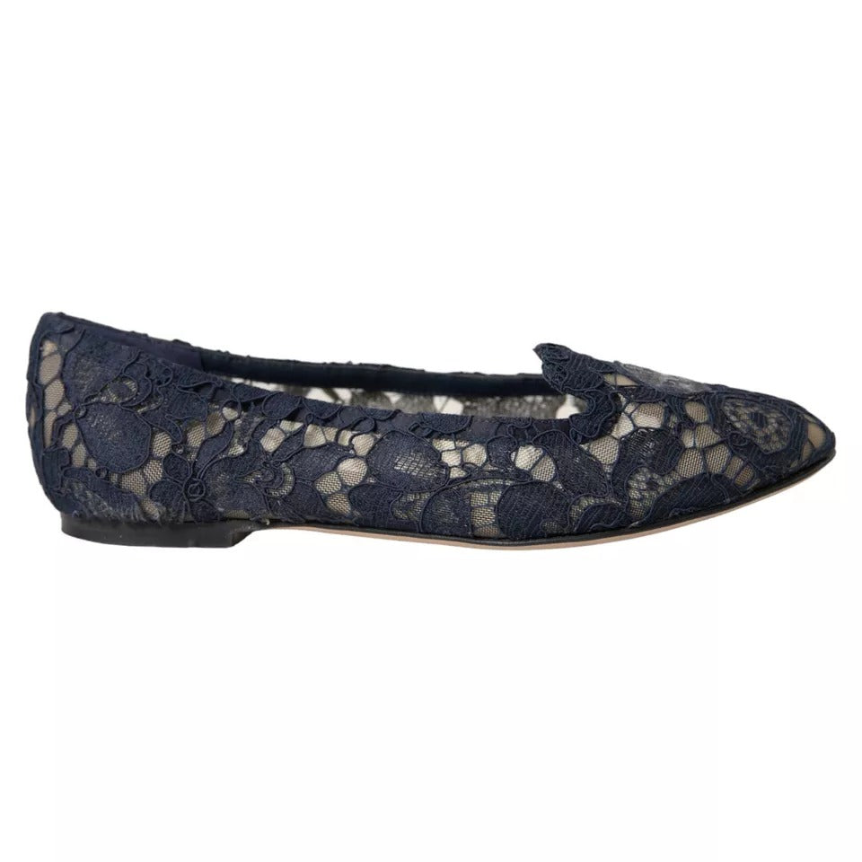 Ciemnoniebieskie, sznurowane, płaskie buty Taormina Slip On