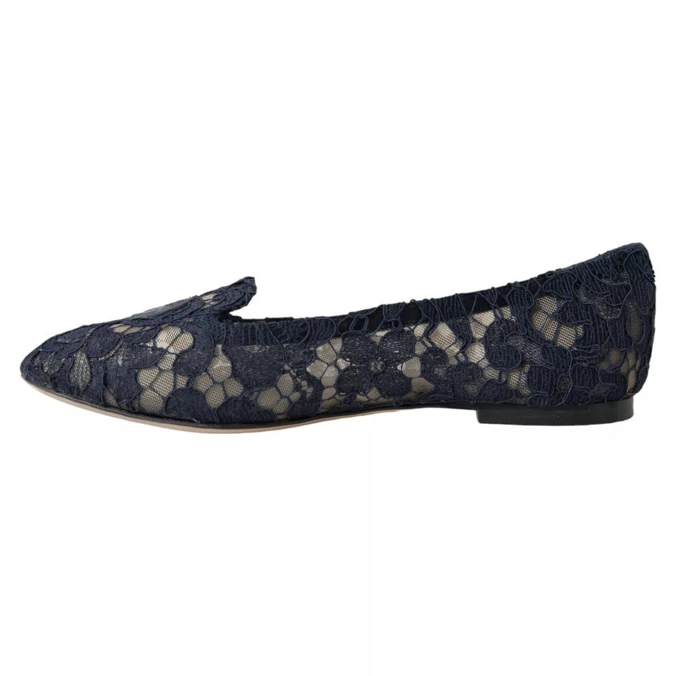 Ciemnoniebieskie, sznurowane, płaskie buty Taormina Slip On