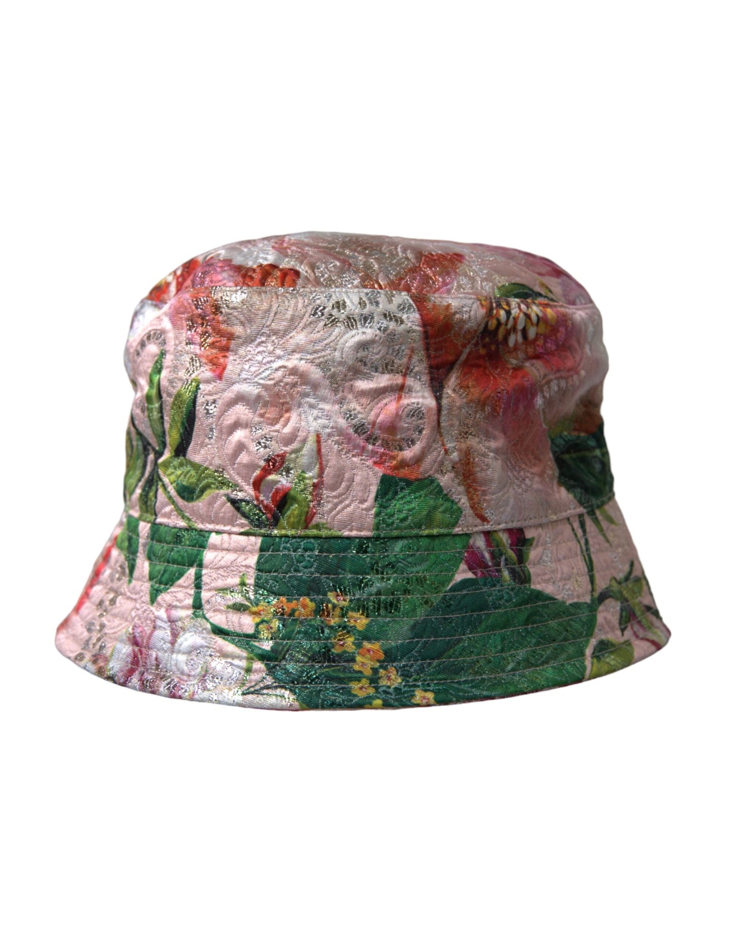 Dolce & Gabbana Multicolor Floral Jacquard Bucket Hat Men