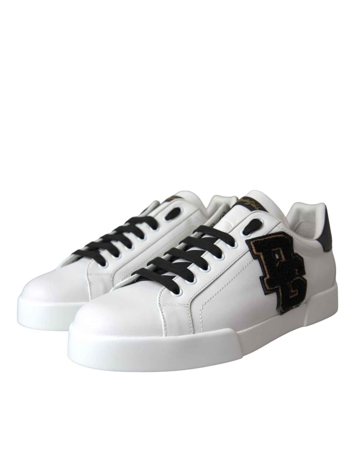 Białe skórzane buty sportowe DG Logo Casual Low Top