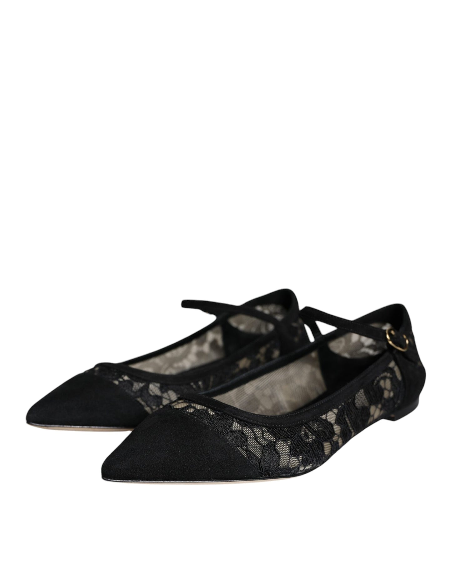 Czarne buty Taormina Lace Bellucci Flats