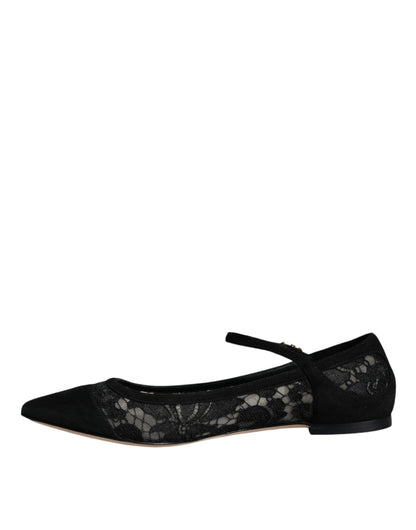 Czarne buty Taormina Lace Bellucci Flats