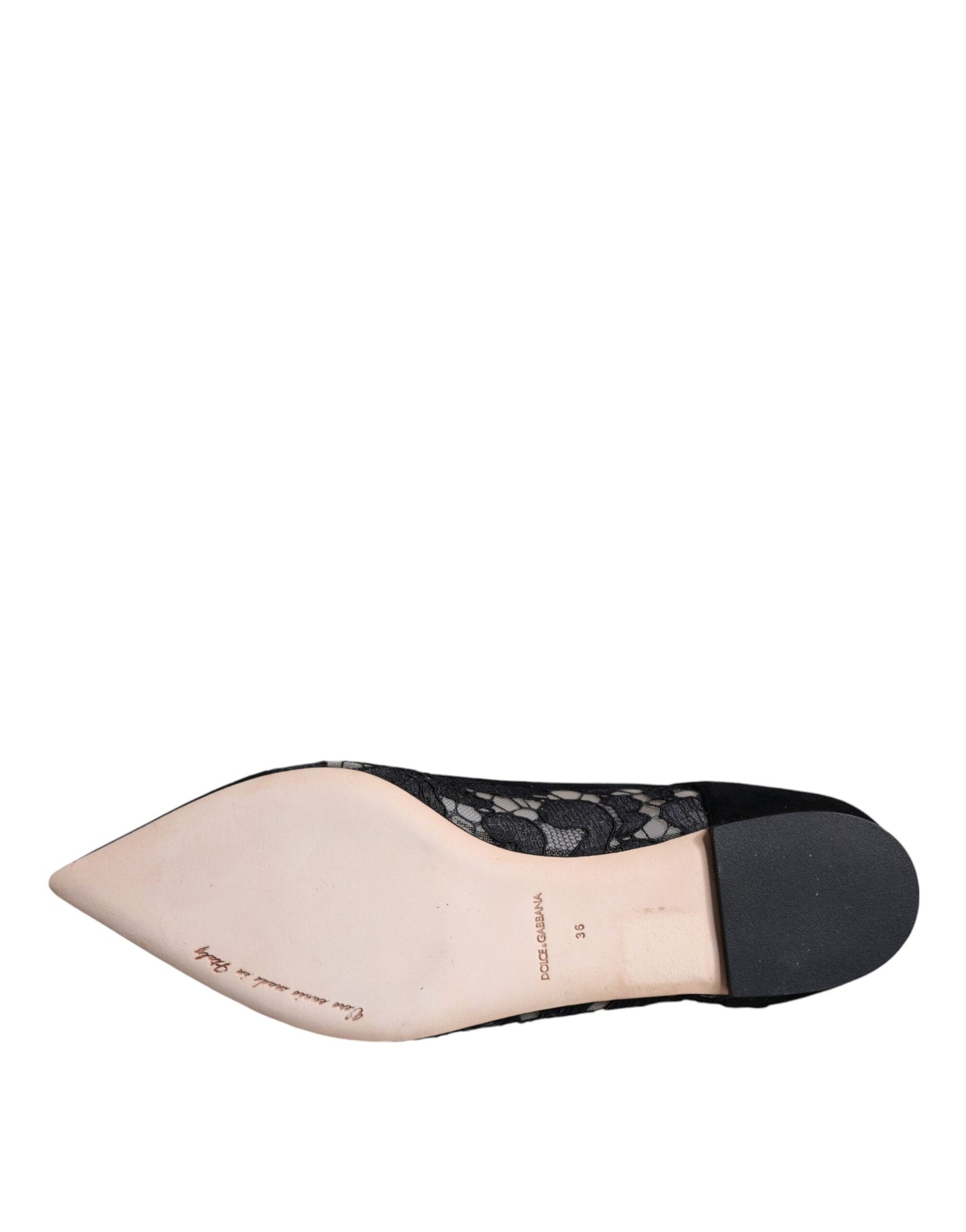 Czarne buty Taormina Lace Bellucci Flats