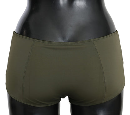 John Galliano Olive Green Briefs Women's Boxer Lingerie Underwear