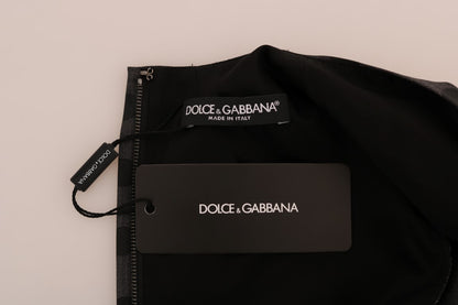 Dolce &amp; Gabbana Elegancka sukienka z mieszanki wełny w groszki